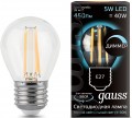 Gauss LED G45 5W 4100K E27 105802205-D