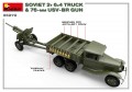 MiniArt Soviet 2T 6x4 Truck and 76-mm USV-BR Gun (1:35)