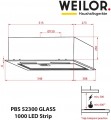 Weilor PBS 52300 GLASS BL 1000 LED Strip черный