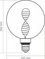 Videx Filament DNA-G125-A 3.5W 1800K E27