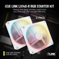 Corsair iCUE LINK LX140-R RGB PWM Reverse White Starter Kit
