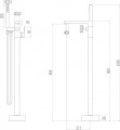 VidaXL Freestanding Bathtub Faucet 145096