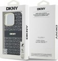 DKNY Repeat Texture Pattern with Stripe for iPhone 16 Pro Ma