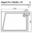 Ravak Gigant Pro 10° XA05G70101L