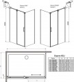 Radaway Espera KDJ 140Rx90