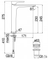 Nobili Rubinetterie Seven SE124128/2CR