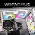 Corsair iCUE LINK RX140 RGB PWM Twin Pack White