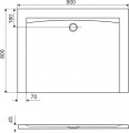 Excellent Forma X 90x80 BREX.1403.090.080.WHN