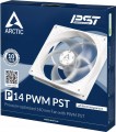 ARCTIC P14 PWM PST White Transparent