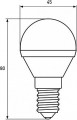 Eurolamp LED EKO G45 5W 3000K E14