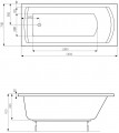 Roca Linea 160x70 A24T024000