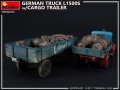 MiniArt German Truck L1500s w/Cargo Trailer (1:35)