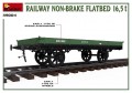 MiniArt Railway Non-Brake Flatbed 16.5 T (1:35)