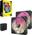 Corsair iCUE LINK RX140 MAX RGB PWM Dual Pack Black