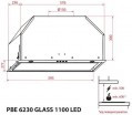 Weilor PBE 6230 GLASS BL 1100 LED