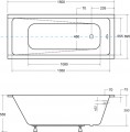 Besco Modern Slim 150x70 WAM-150-SL