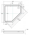 Besco Bergo SlimLine 90x90 BAB-90