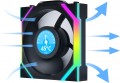 Lian Li Uni Fan SL120 LCD RGB 3-pack Black