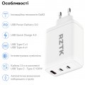 RZTK GaN2 100W USB-A + 2xUSB-C