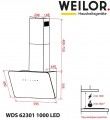 Weilor WDS 62301 R WH 1000 LED белый