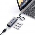 Satechi Type-C 2-in-1 Aluminum 3 Port Hub with Ethernet
