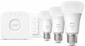 Philips Hue 9.5W E27 3 pcs + Bridge + dimmer switch