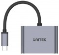 Unitek uHUB Q4 Lite 4-in-1 USB-C Hub with MST Dual Display a