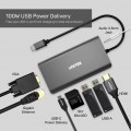 Unitek uHUB O8+ 8-in-1 USB-C Dual Display Hub with USB 5Gbps