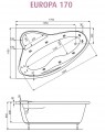 Чертеж с размерами Europa 170