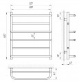 Чертеж с размерами Zebra Comfort E 525x600