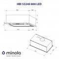 Minola HBI 53240 BL 800 LED