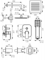 Ferro Algeo Square BAQ7P-SET1-S