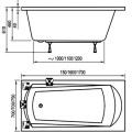 Ravak Domino 150x70