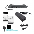 i-Tec USB-C Metal Ergonomic 4K 3x Display Docking Station wi