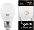 Gauss LED G45 7W 3000K E27 105102107-D