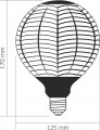 Videx Filament DG125BN 6W 1800K E27