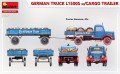 MiniArt German Truck L1500s w/Cargo Trailer (1:35)