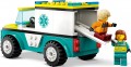 Lego Emergency Ambulance and Snowboarder 60403