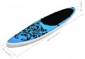 VidaXL Inflatable Stand Up Paddleboard Set 120.1"x29.9"x5.9"