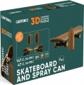 Сartonic Skateboard and Spray Can