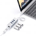 Satechi Type-C 2-in-1 Aluminum 3 Port Hub with Ethernet