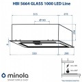 Minola HBI 5664 BL GLASS 1000 LED Line