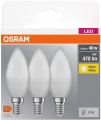 Osram LED Base Classic B40 4.9W 2700K E14 3 pcs