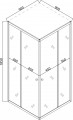 MIXXUS Cubic SC01-90x90x185-TR MI6906