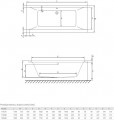 Radaway Rio 170x80 WA1-65-170x080S