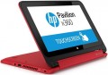 HP Pavilion X360 в красном с серебристым корпусе