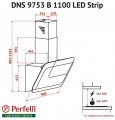 Perfelli DNS 9753 B 1100 WH/BL LED Strip белый