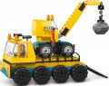 Lego Construction Trucks and Wrecking Ball Crane 60391