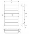 Чертеж с размерами Zebra Comfort E 525x800