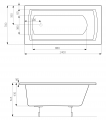 Roca Linea 140x70